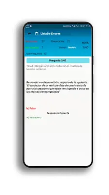 Simulador Examen ANT android App screenshot 1