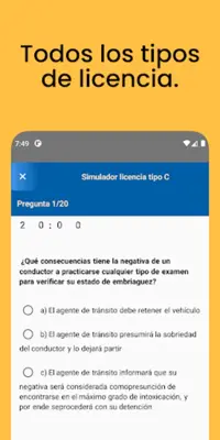 Simulador Examen ANT android App screenshot 6